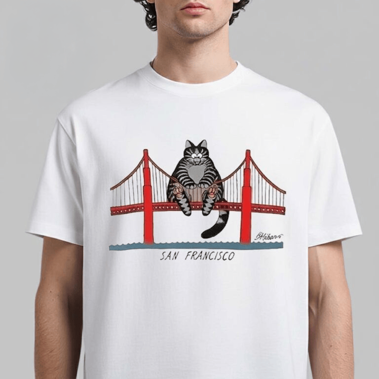 Project Hail Mary 2026 Ryan Gosling B Kliban Cat San Francisco Golden Gate T-Shirt Gifts For BFF