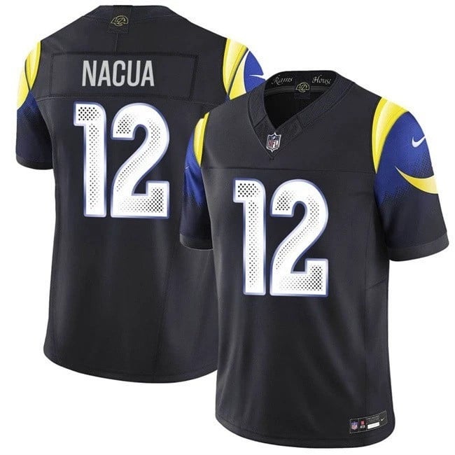 Puka Nacua Los Angeles Rams 2025 "Rivalries" Game Jersey - Black