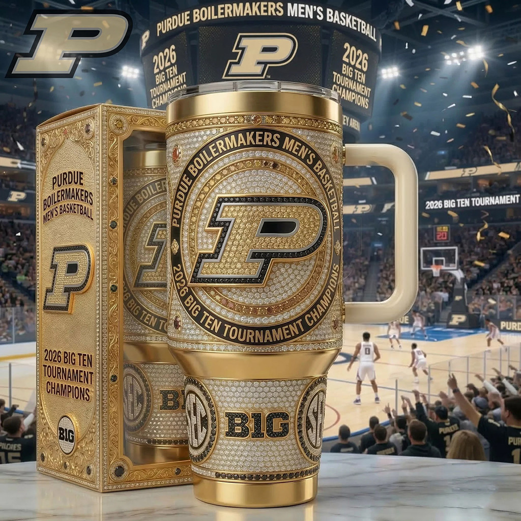 Purdue Boilermakers 2026 Big Ten Champions Tumbler Boilermakers Merch Basketball Gift