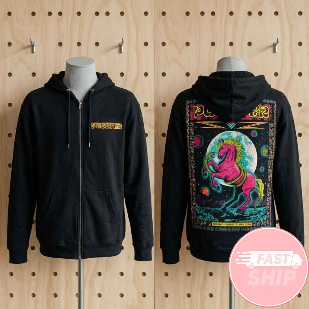 Puscifer Normal Isn't Tour 2026 By Status Serigraph Poster Zip Hoodie Puscifer Merch Fan Gifts
