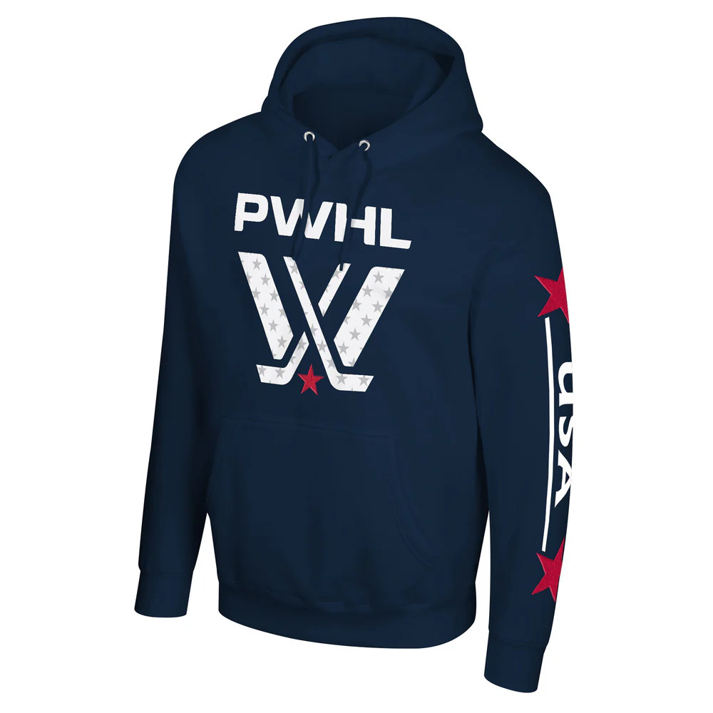 PWHL Merch Team PWHL 2026 USA Stadium Essentials Hoodie Best Gifts For Hockey Fans