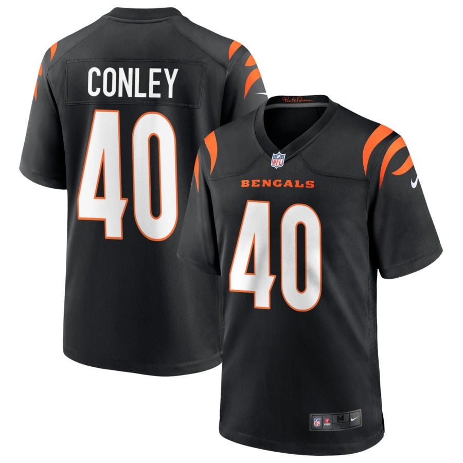 Quali Conley Cincinnati Bengals 2025 Game Jersey - Black
