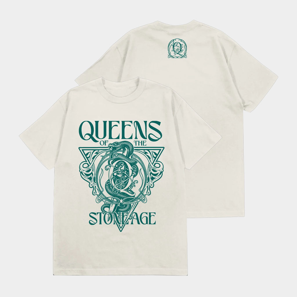 Queens Of The Stone Age Merch 2026 Snake And Dagger Logo T-Shirt Gift Ideas For Rock Fans