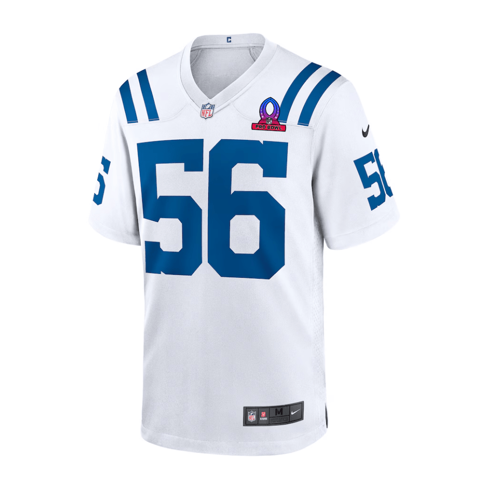 Quenton Nelson Indianapolis Colts 2025 Pro Bowl Patch Game Men Jersey - White - Image 2