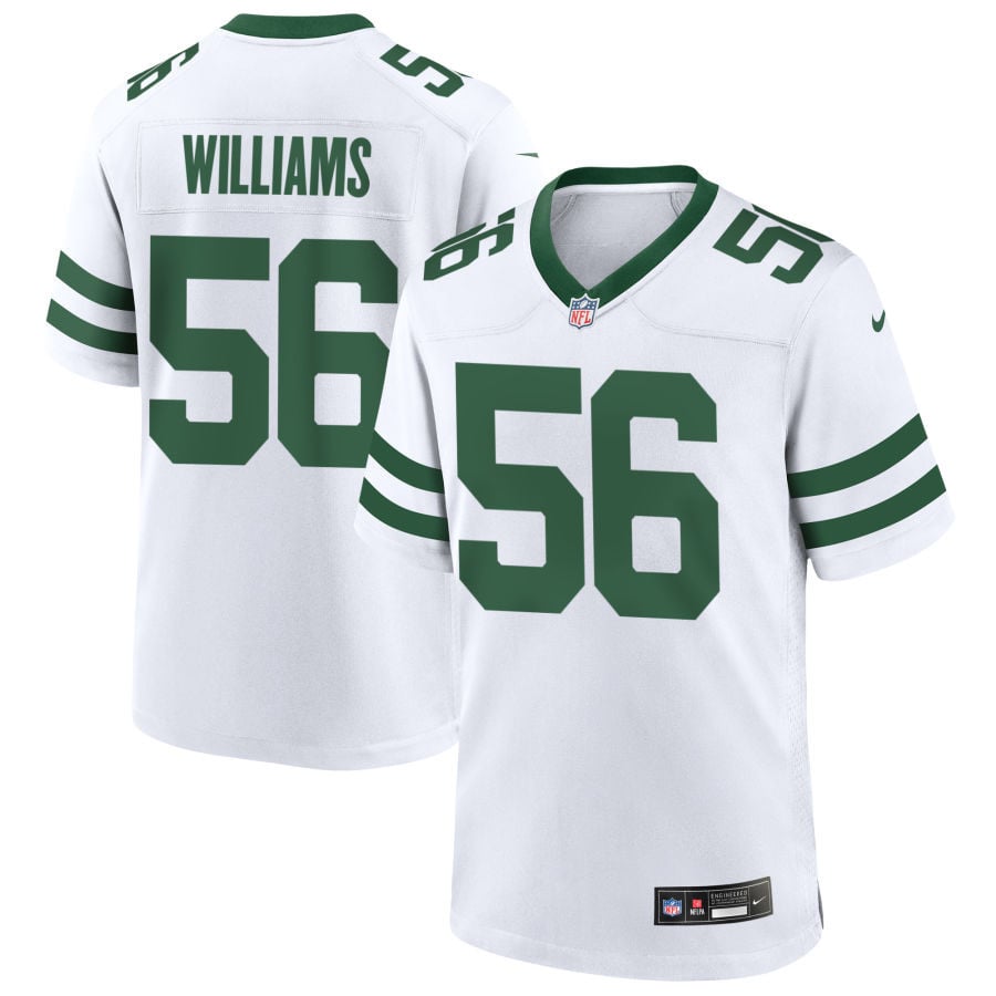 Quincy Williams New York Jets 2025 Game Jersey - Legacy White