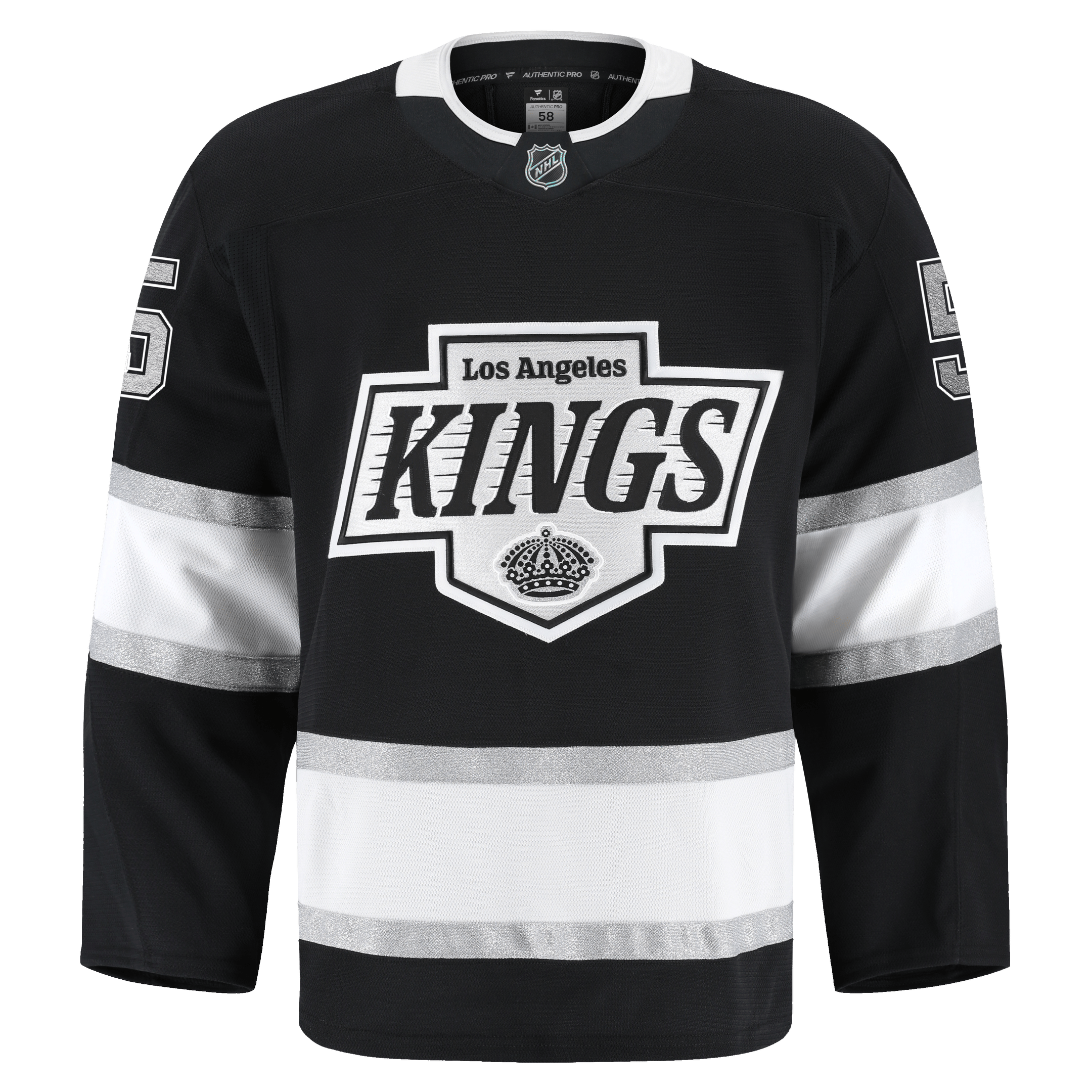 Quinton Byfield Los Angeles Kings 2025 Pro Home Jersey - Black 3 Quinton Byfield Los Angeles Kings 2025 Pro Home Jersey - Black - Image 3