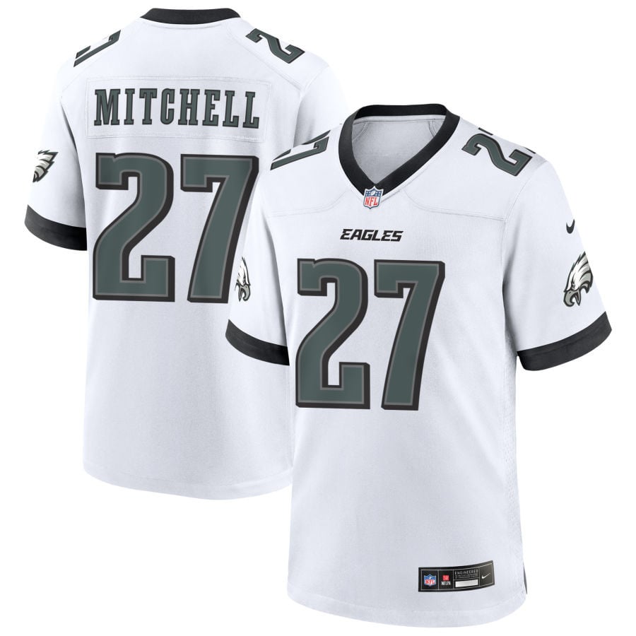 Quinyon Mitchell Philadelphia Eagles 2025 Game Jersey - White
