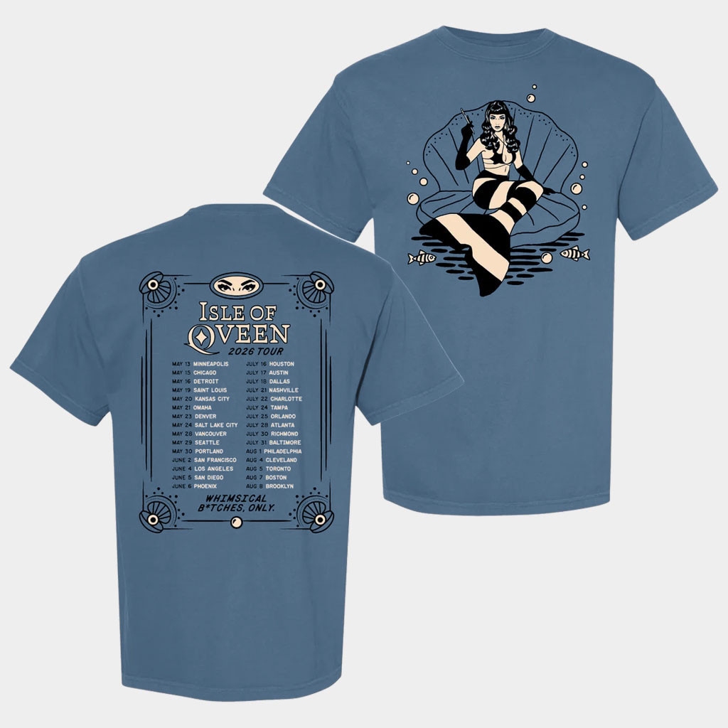 Qveen Herby Merch 2026 Isle Of Qveen Tour T-Shirt Best Gifts For Music Lovers