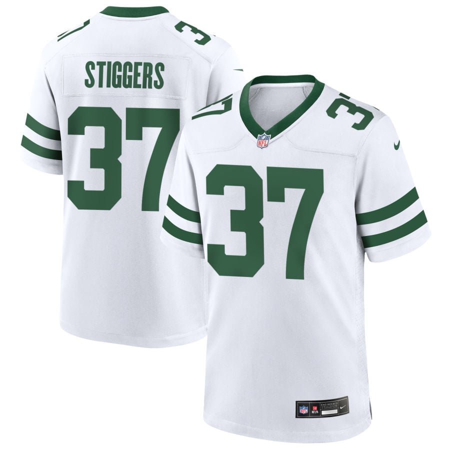 Qwan'tez Stiggers New York Jets 2025 Game Jersey - Legacy White