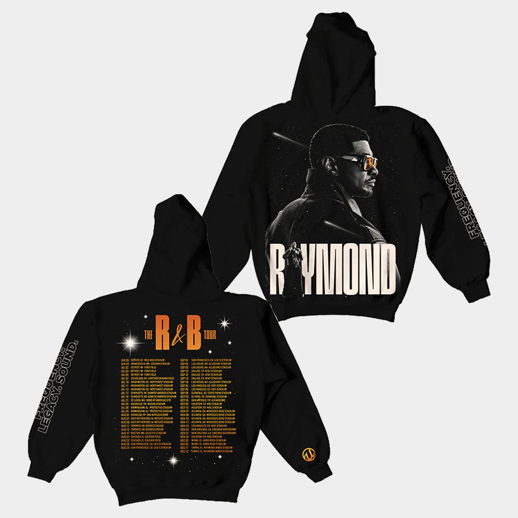 R&B Merch 2026 Usher Raymond R&B Tour Black Hoodie The R&B Tour Merch Gift For Boyfriend