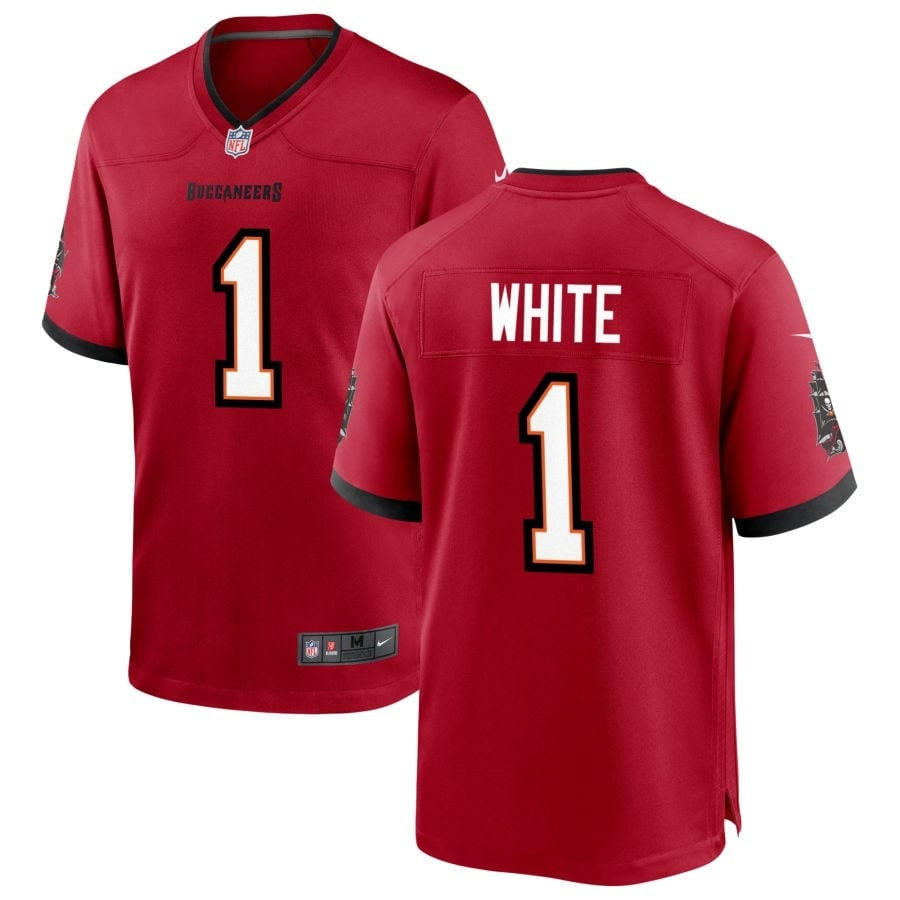 Rachaad White Tampa Bay Buccaneers 2025 Team Game Jersey - Red