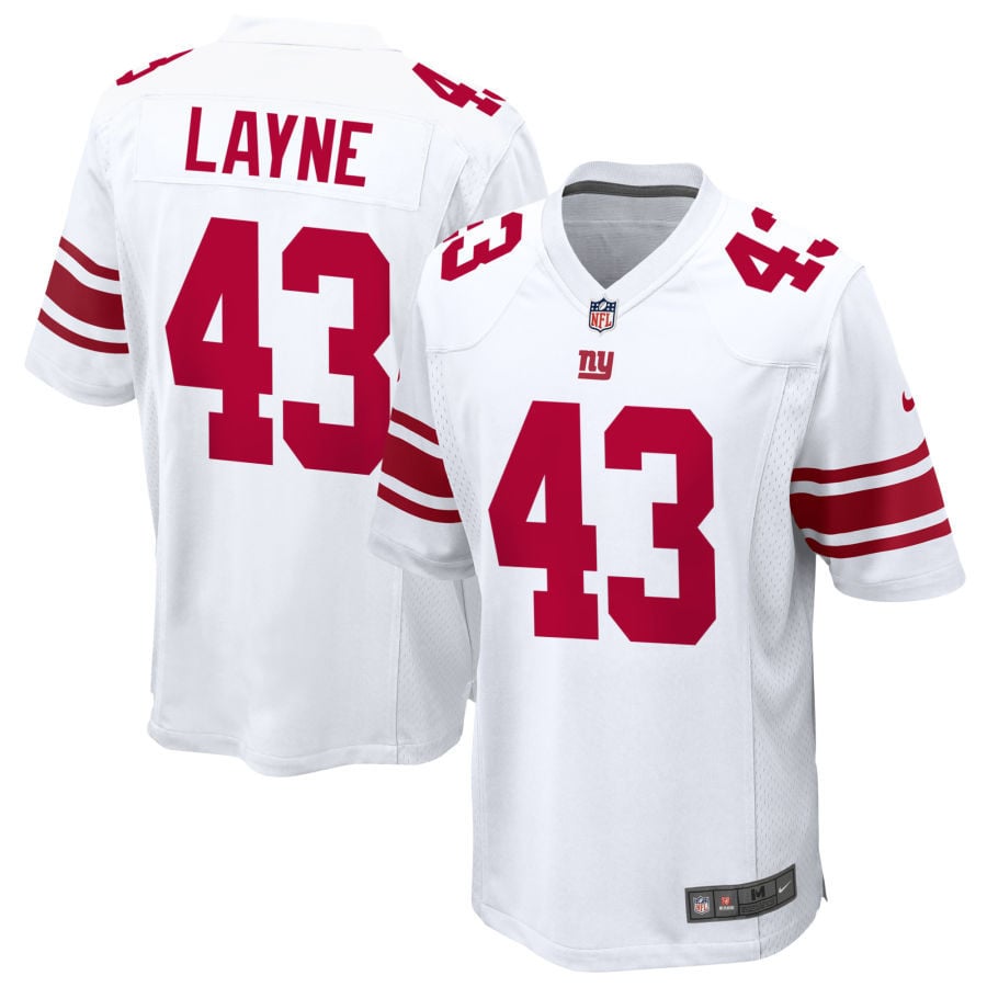 Raheem Layne New York Giants 2025 Game Jersey - White