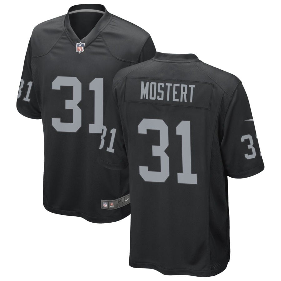 Raheem Mostert Las Vegas Raiders 2025 Game Jersey - Black