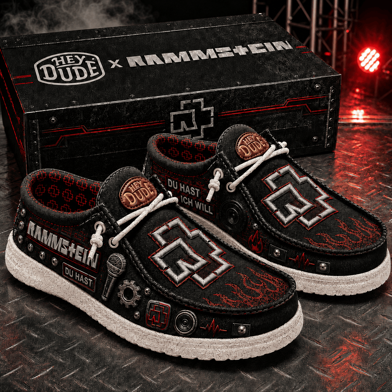 Rammstein Du Hast Ich Will Shoes Rammstein Merch Gifts For Band Fans