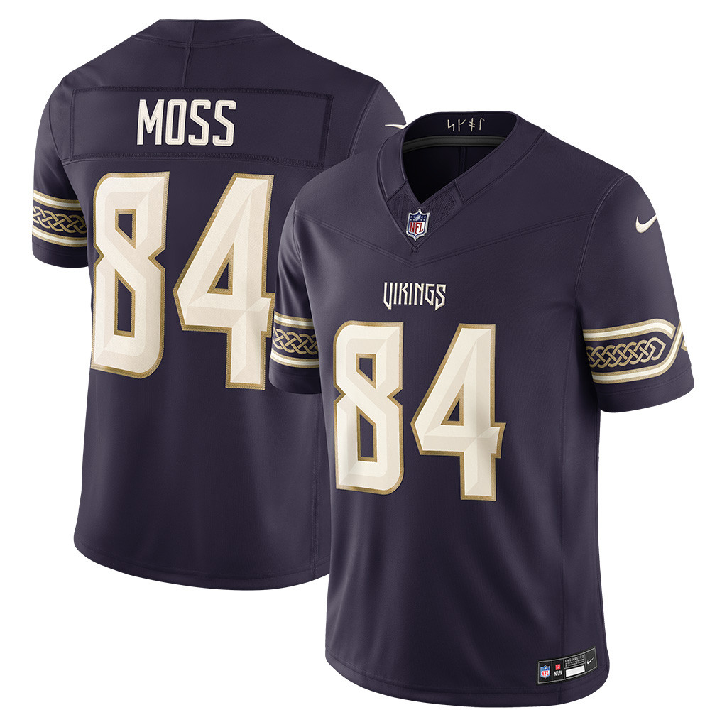 Randy Moss NFL Rivalries Merch Minnesota Vikings Stitched Limited Jersey Football Gifts For Men