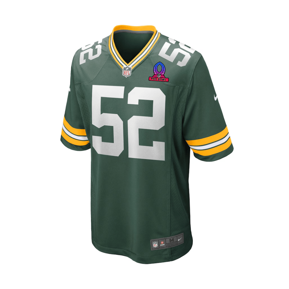 Rashan Gary Green Bay Packers 2025 Pro Bowl Patch Game Men Jersey - Green - Image 2