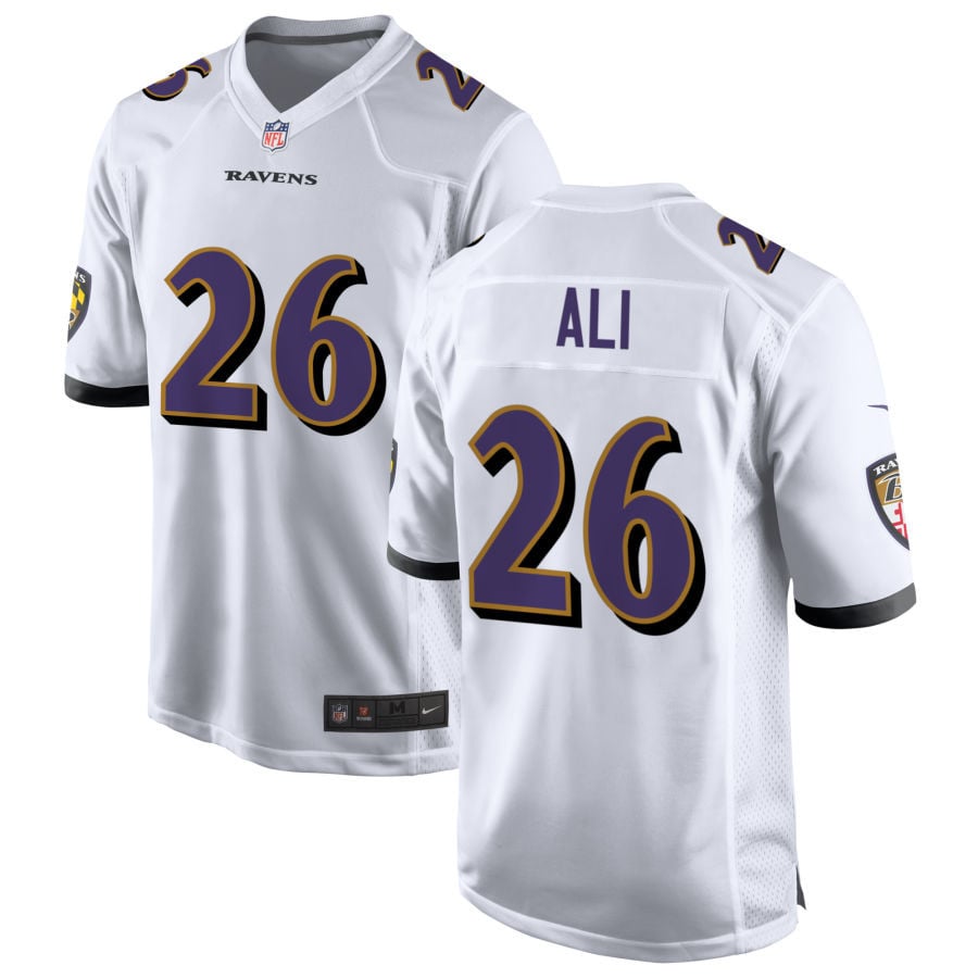 Rasheen Ali Baltimore Ravens 2025 Game Jersey - White