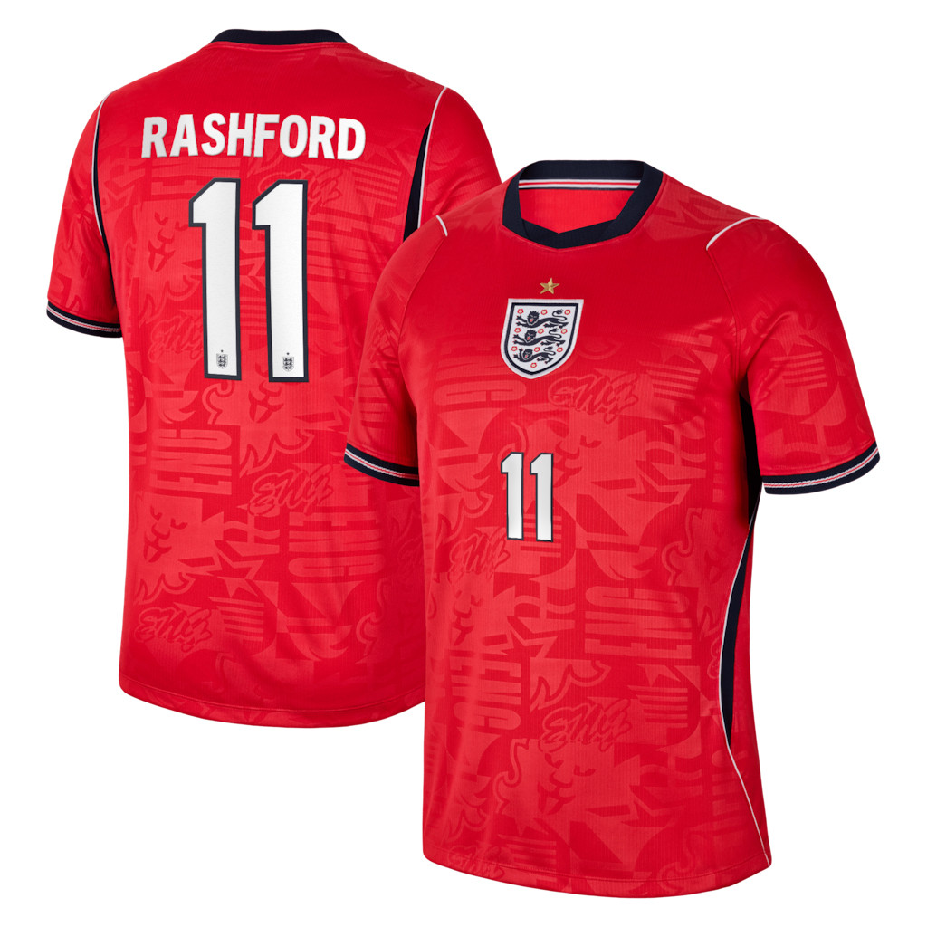 Rashford #11 England Away Stadium Jersey England World Cup 2026 Merch Game Day Gift For WC Fans