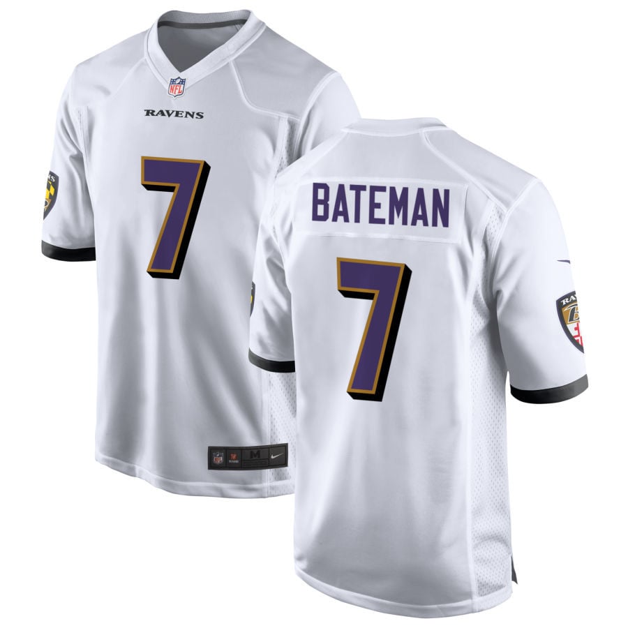 Rashod Bateman Baltimore Ravens 2025 Game Jersey - White