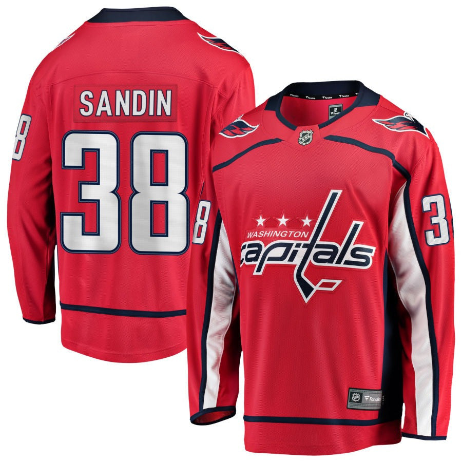 Rasmus Sandin Washington Capitals 2025 Home Jersey - Red 1 Rasmus Sandin Washington Capitals 2025 Home Jersey - Red