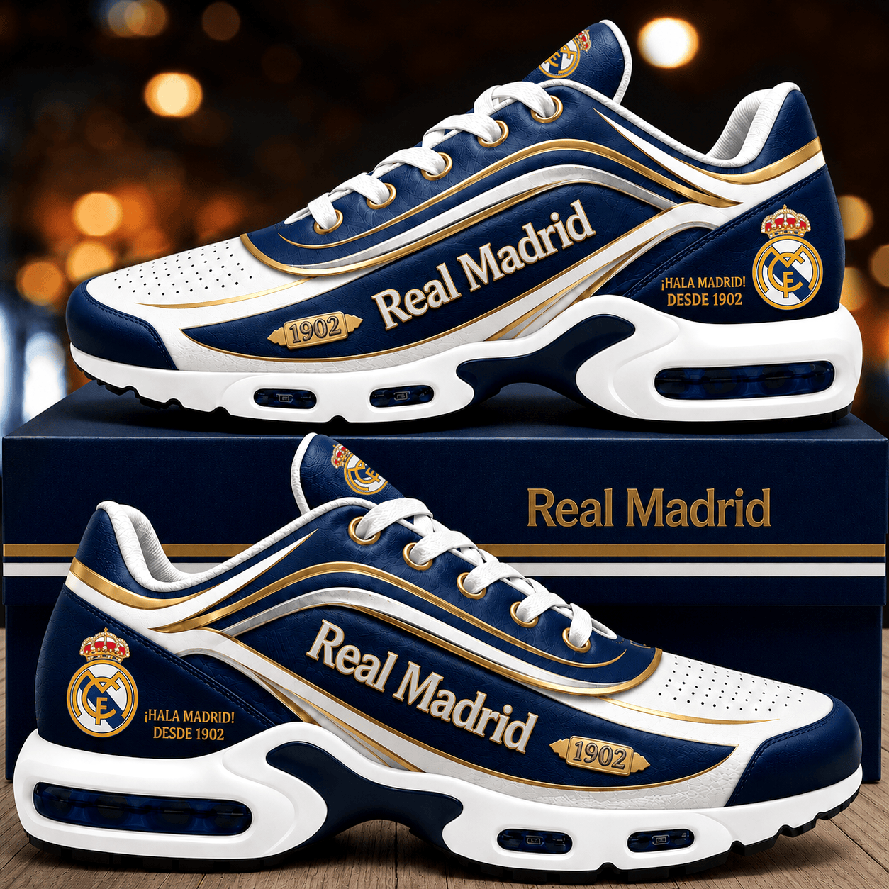 Real Madrid 1902 Sneakers Presents For Football Fans
