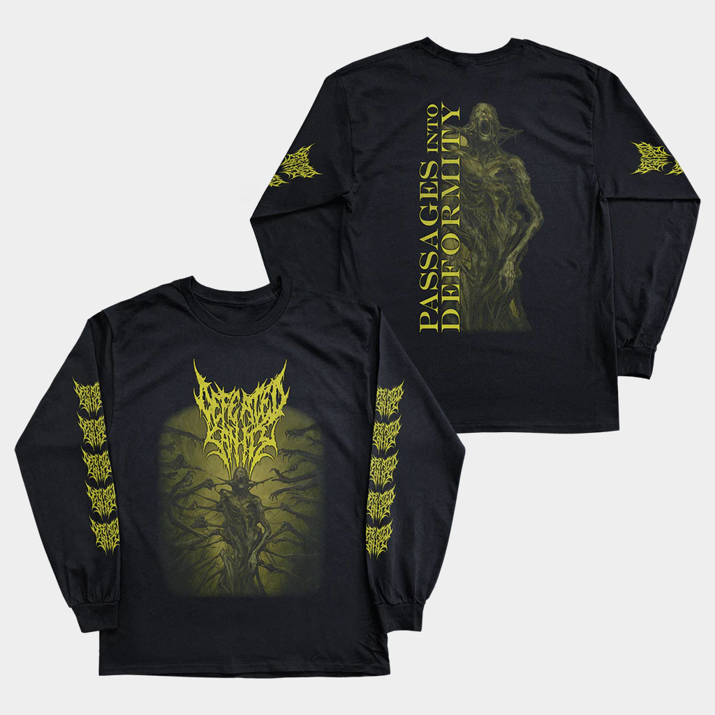 Reality Fade Merch 2026 Defeated Sanity Passages Into Deformity Long Sleeve Shirt Fan Gifts