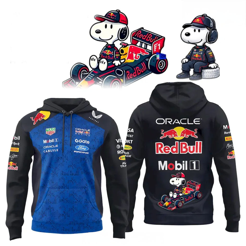 Red Bull Oracle F1 Racing X Snoopy Hoodie 2026 Red Bull Merch Gift For Boyfriend