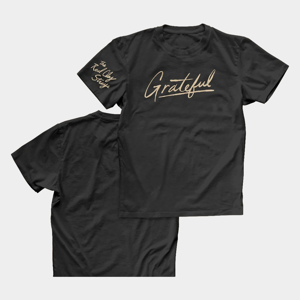 Red Clay Strays Merch 2026 Grateful T-Shirt Black The Red Clay Strays Shirt Best Gift For Fans