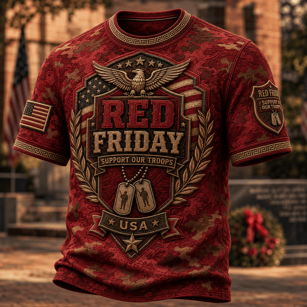 RED Friday Support Our Troops T-Shirt RED Friday Clothing Gifts For Veteran