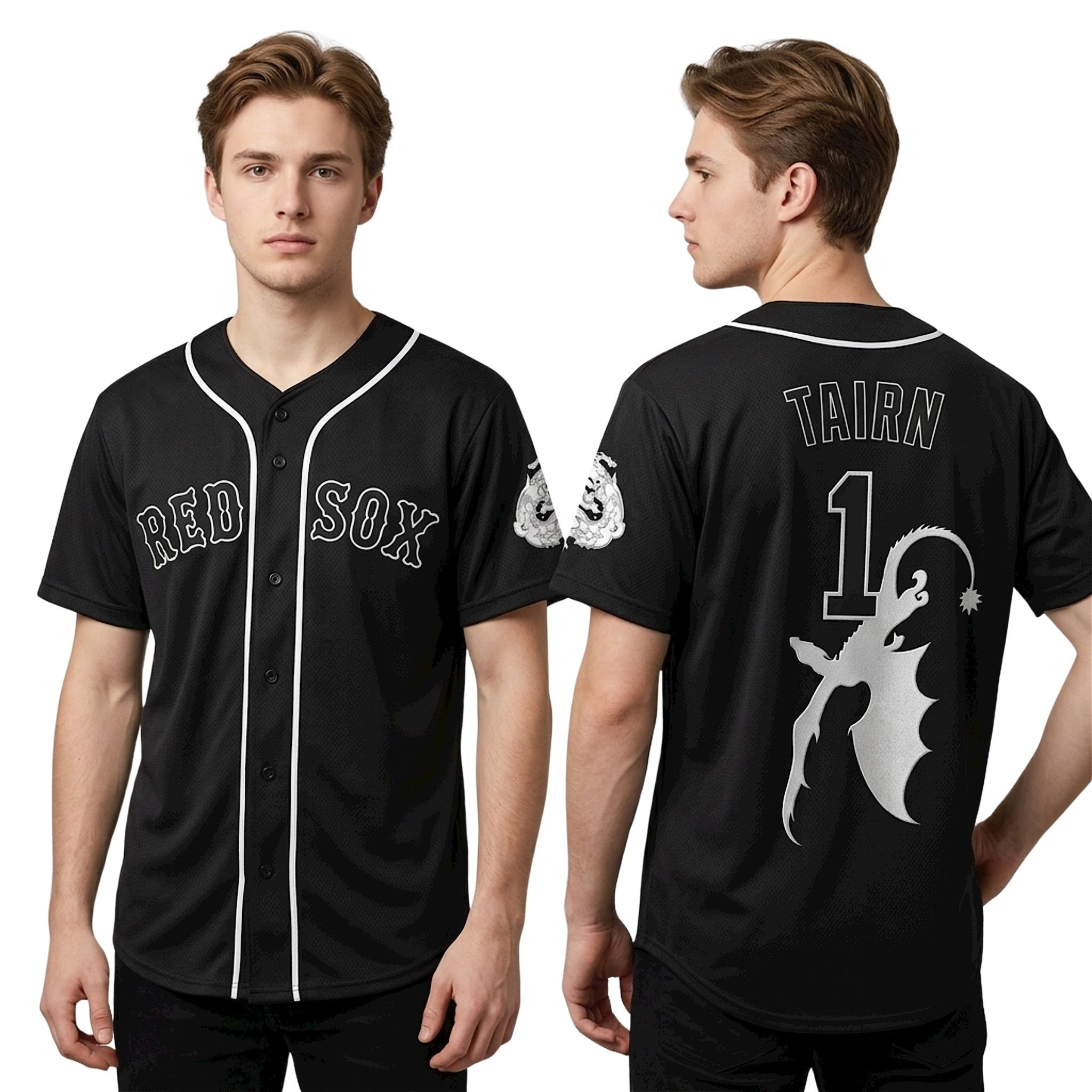 Red Sox Tairn #1 Iron Flame Day 2026 Jersey Boston Red Sox Merch Gifts For Brother