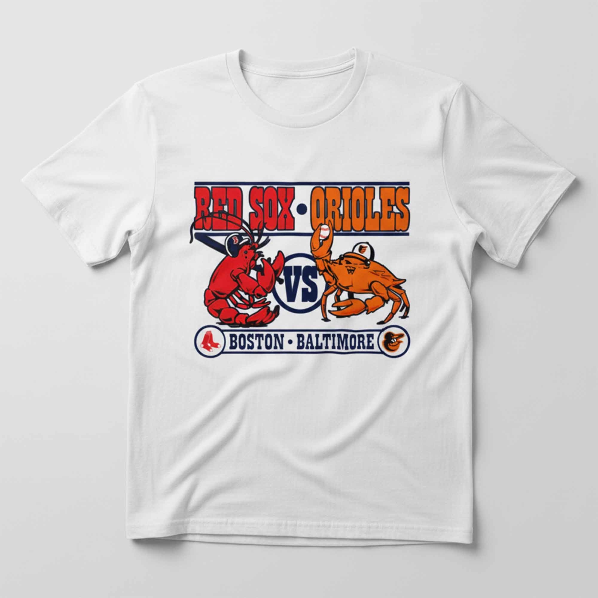 Red Sox Vs Orioles Lobster and Crab Shirt