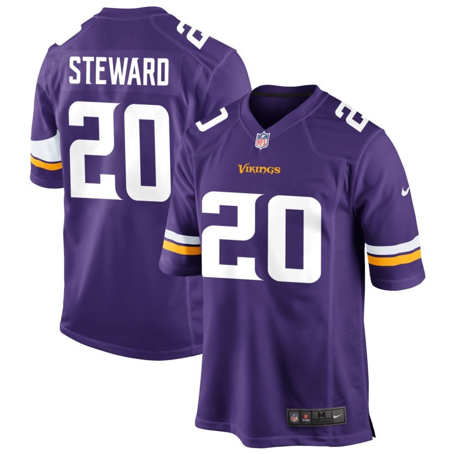 Reddy Steward Minnesota Vikings 2025 Game Jersey - Purple