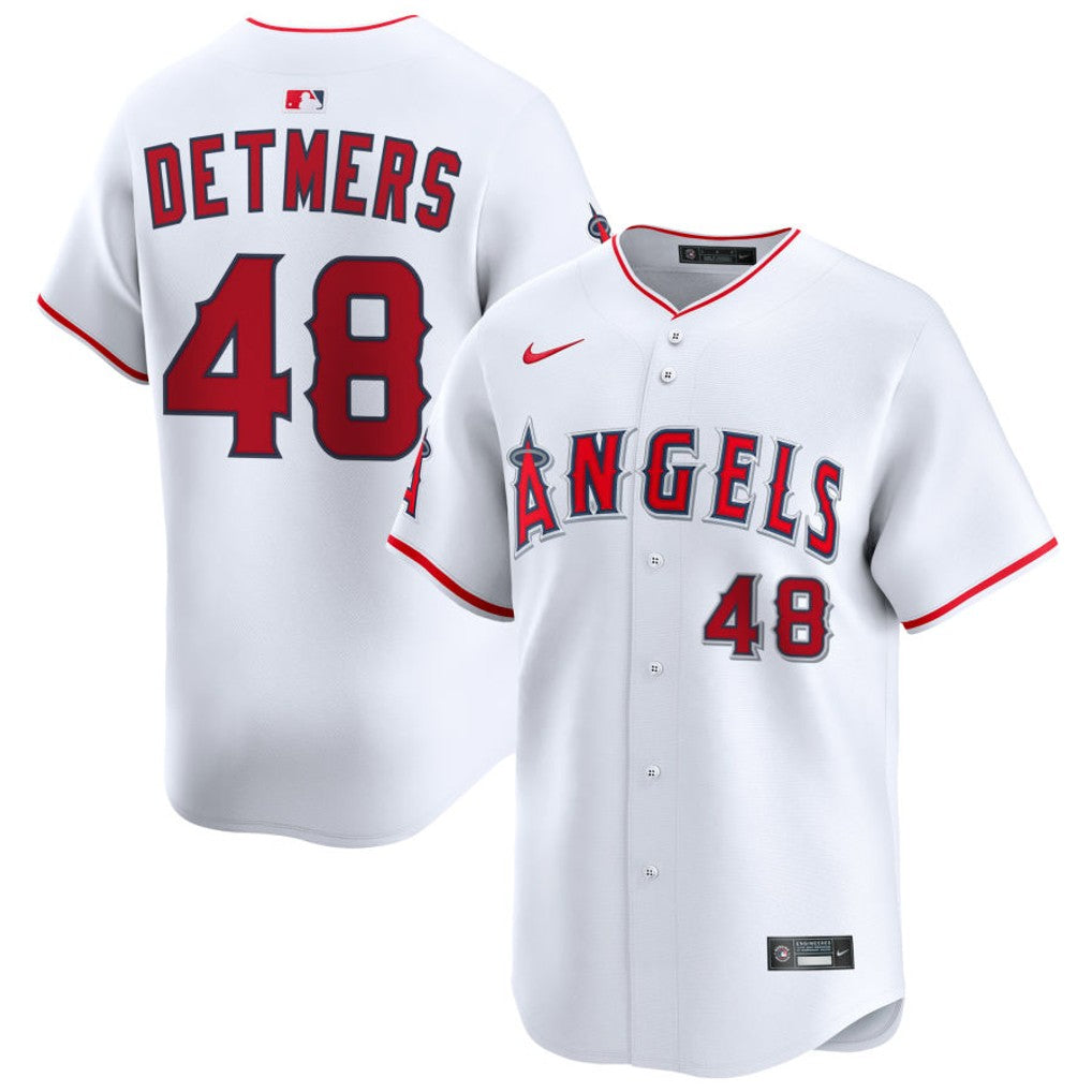 Reid Detmers Los Angeles Angels 2026 Home Limited Jersey - White