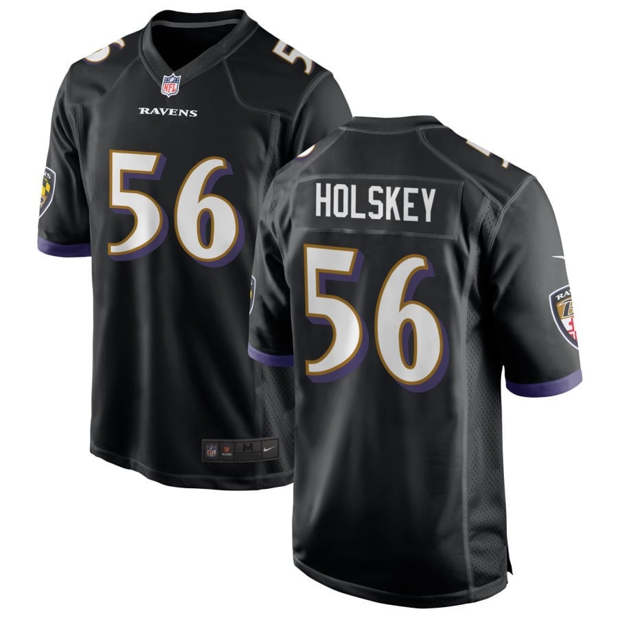 Reid Holskey Baltimore Ravens 2025 Alternate Game Jersey - Black