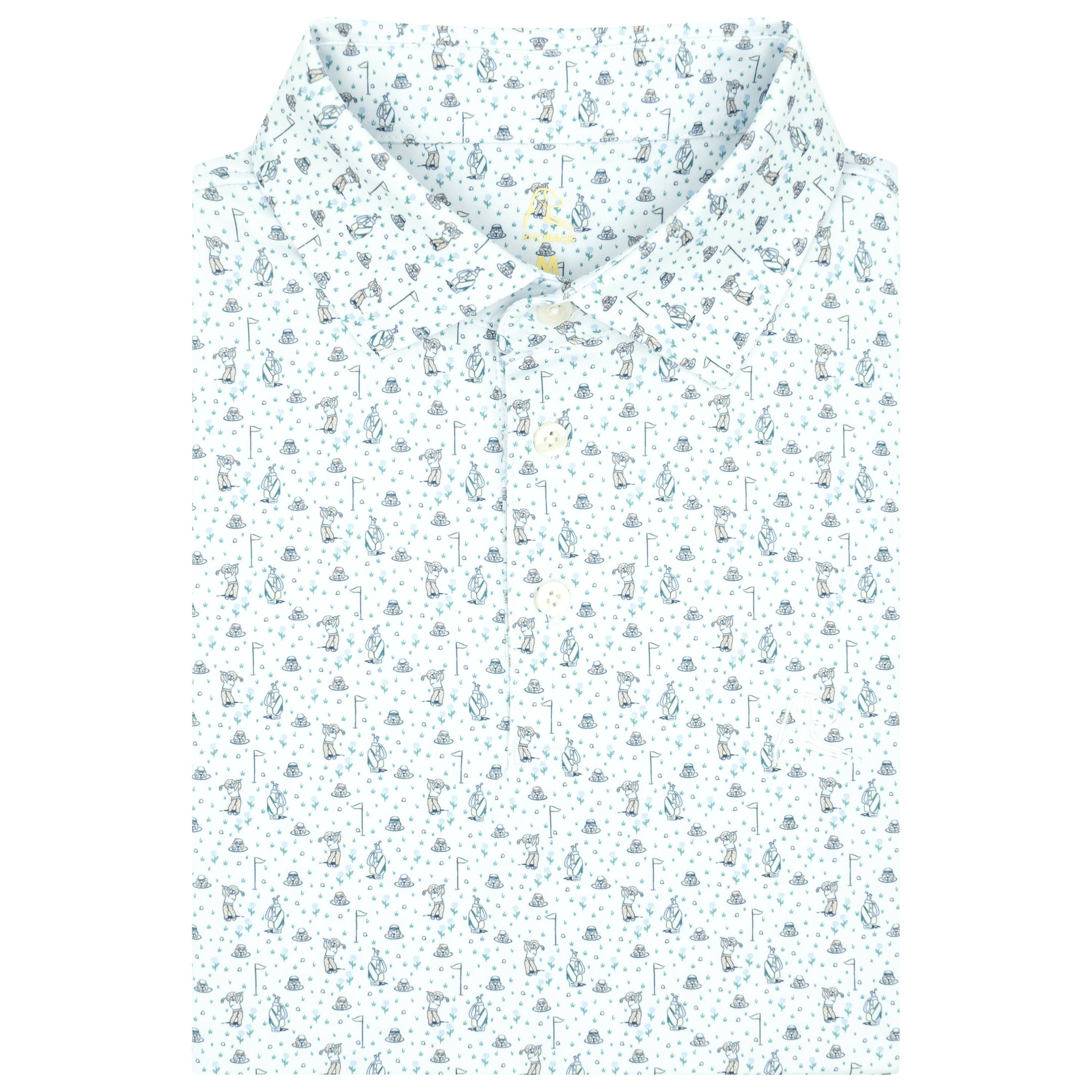 Rhoback Azalea Polo Shirt 2026 Masters Merch The Gopher Golf Shirt Best Gifts For Golfers