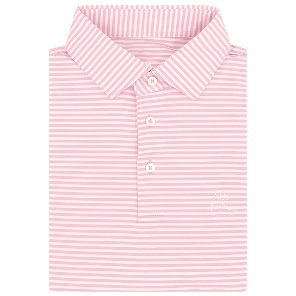 Rhoback Azalea Polo Shirt 2026 Masters Merchandise The Birdie Stripe Golf Shirt Golfer Gifts