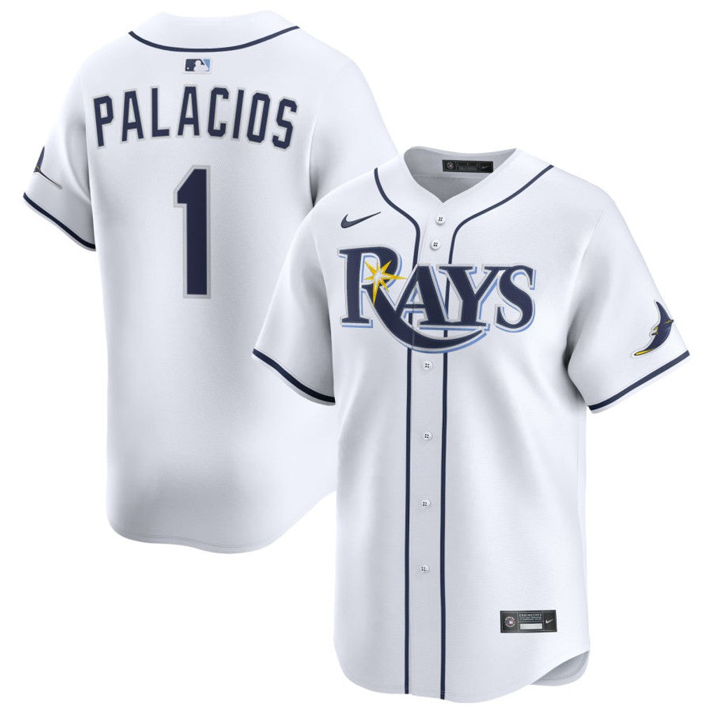 Richie Palacios Tampa Bay Rays 2026 Home Limited Jersey - White
