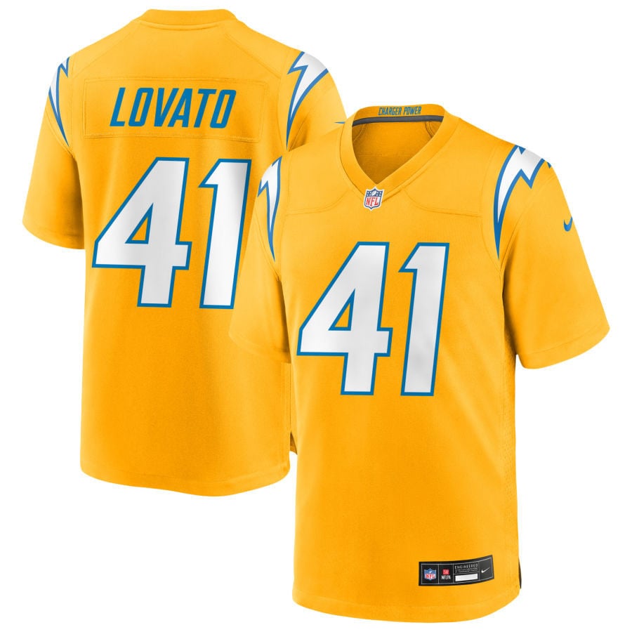 Rick Lovato Los Angeles Chargers 2025 Alternate Charger Power Game Jersey - Gold