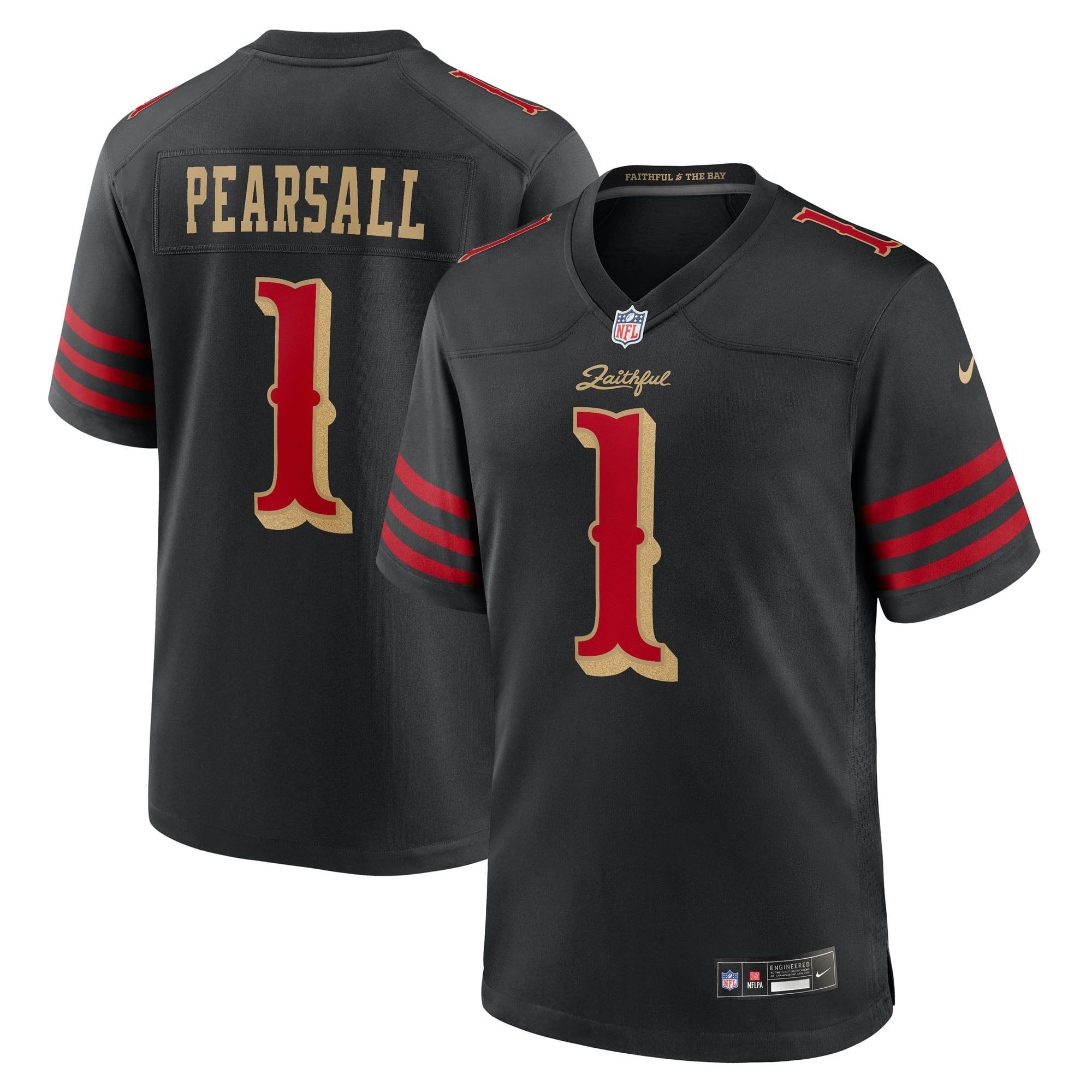 Ricky Pearsall San Francisco 49ers NFL Rivalries Merch Game Jersey Football Fan Present Ideas
