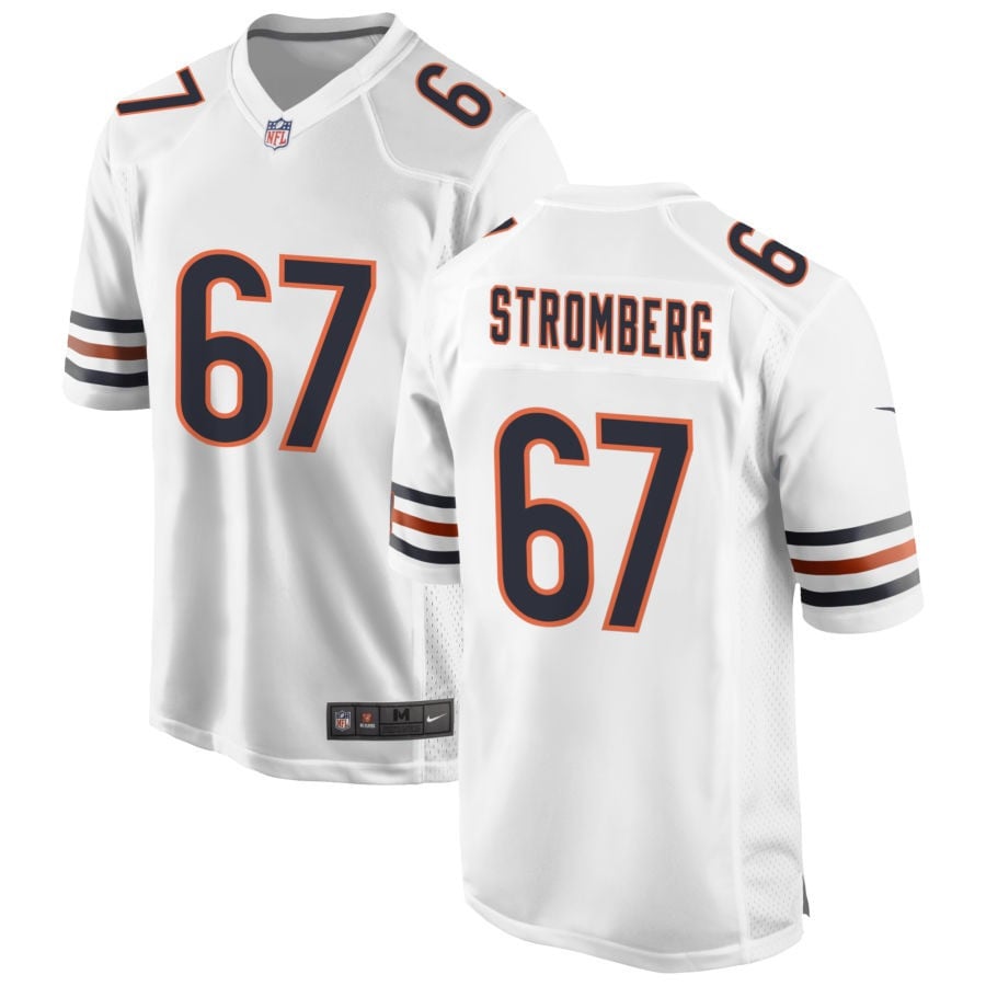 Ricky Stromberg Chicago Bears 2025 Game Jersey - White