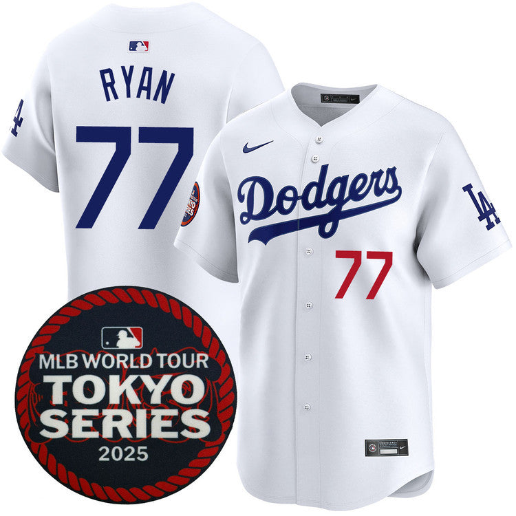 River Ryan Los Angeles Dodgers 2025 Home Tokyo Series Jersey - White