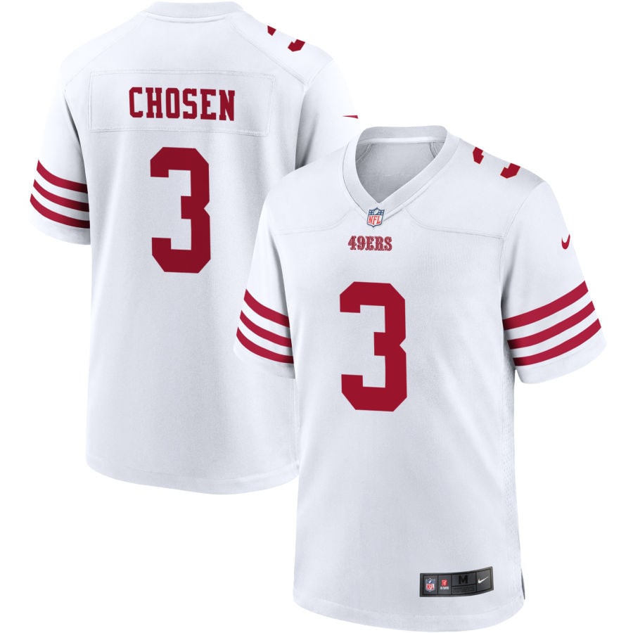 Robbie Chosen San Francisco 49ers 2025 Game Player Jersey - White