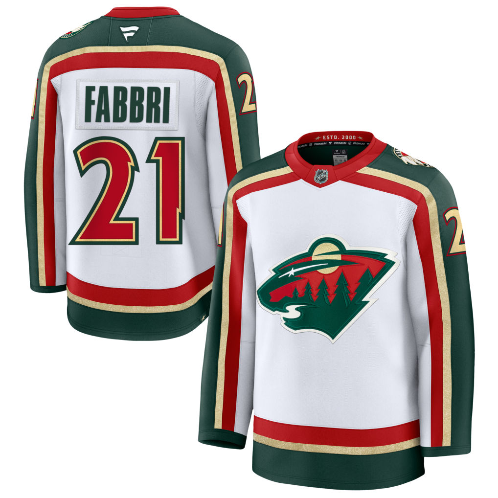 Robby Fabbri Minnesota Wild 25th Anniversary Premium Jersey - White
