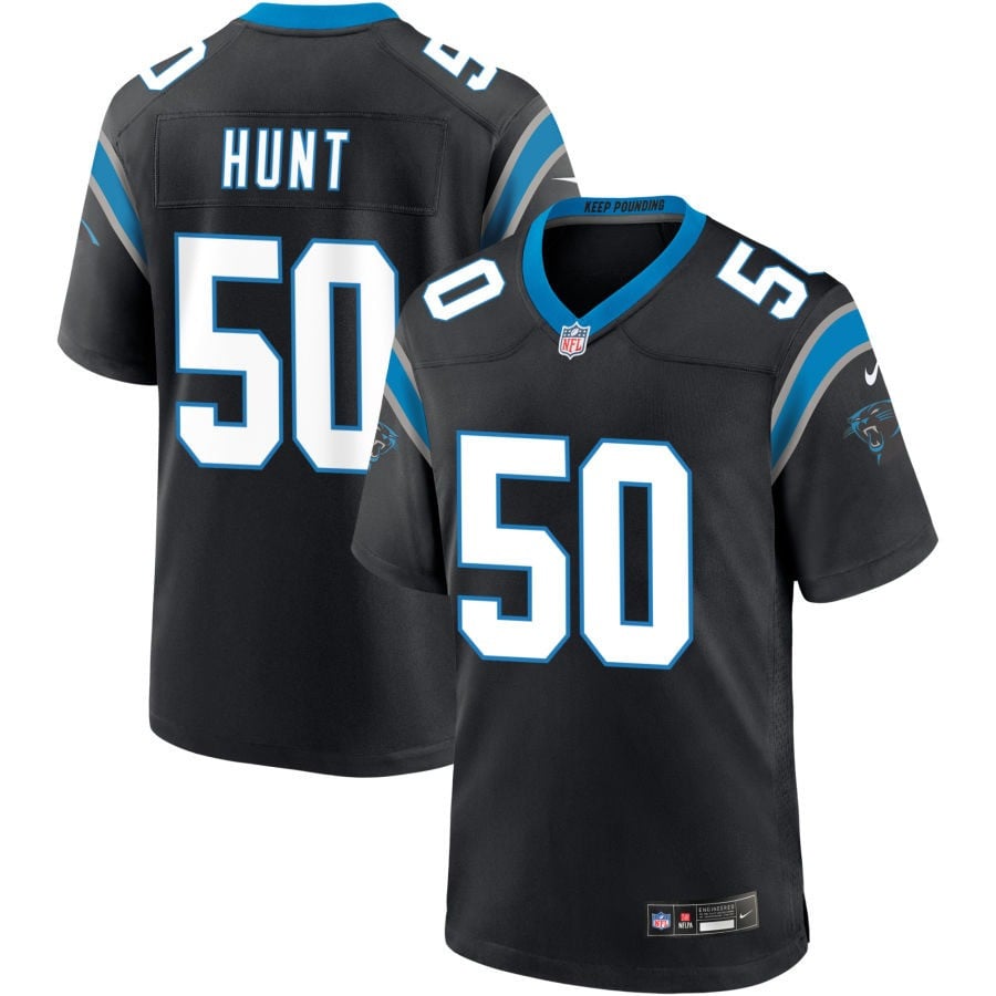 Robert Hunt Carolina Panthers 2025 Game Jersey - Black