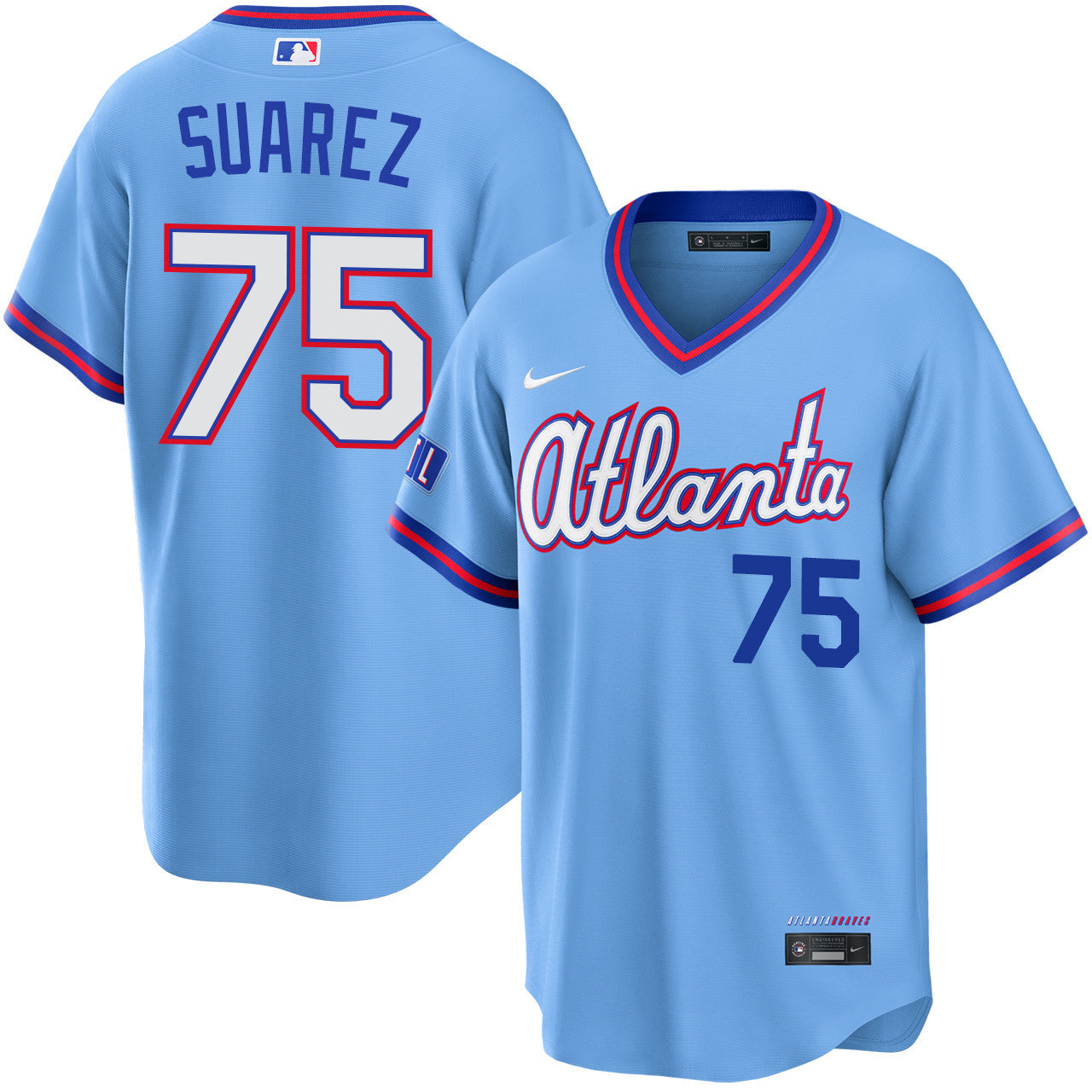 Robert Suarez Atlanta Braves 2026 City Connect Stadium Jersey - Powder Blue