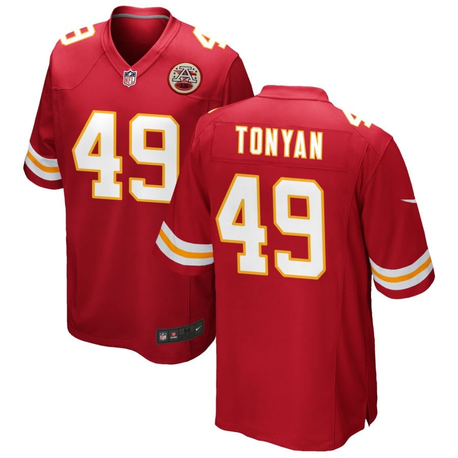 Robert Tonyan Kansas City Chiefs 2025 Game Jersey - Red