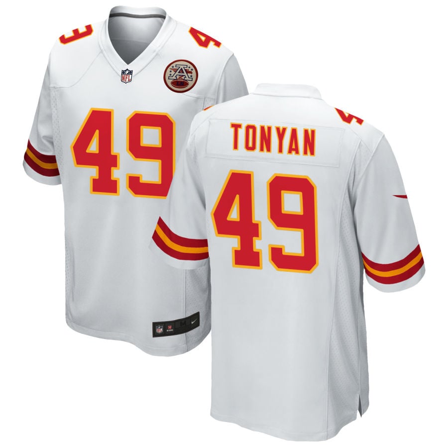 Robert Tonyan Kansas City Chiefs 2025 Game Jersey - White