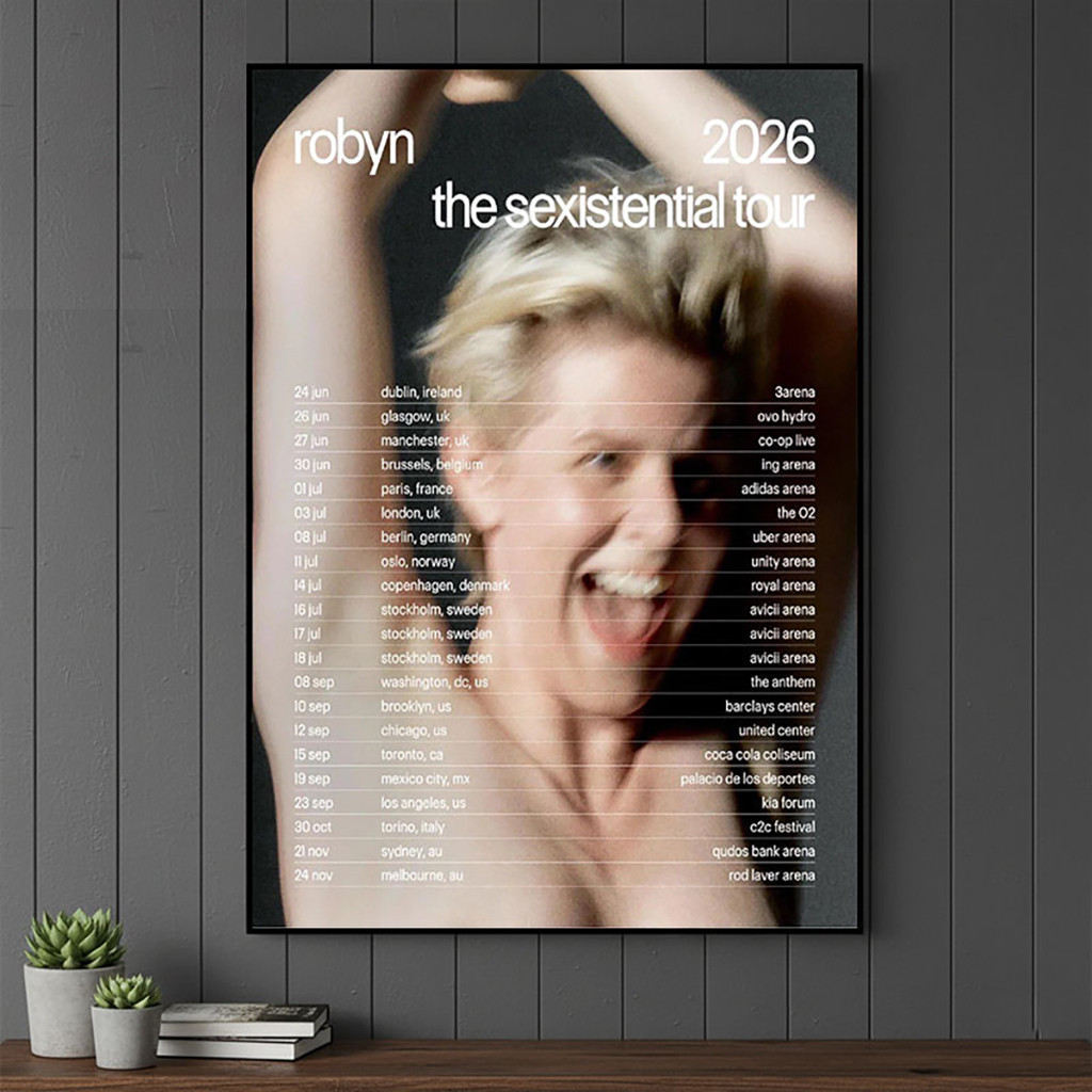 Robyn The Sexistential Tour 2026 Poster Robyn Merch Gift Ideas For Music Lovers