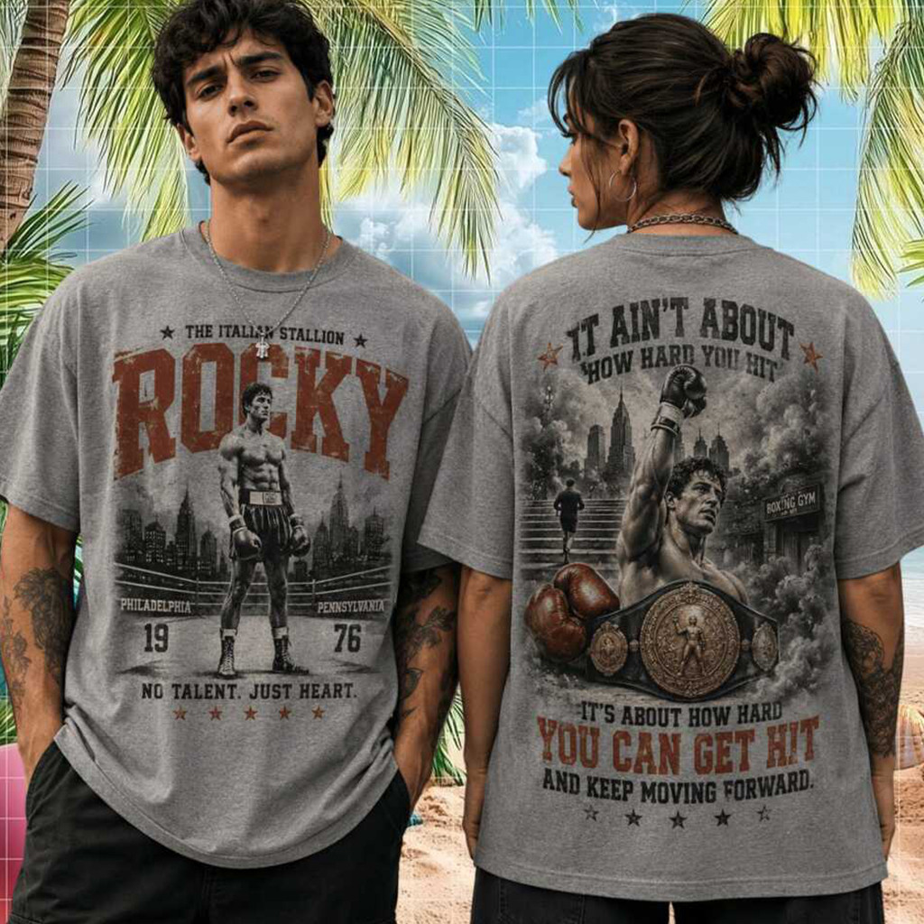 Rocky Balboa Italian Stallion Philadelphia 1976 Vintage Boxing Movie Shirt Rocky Merch