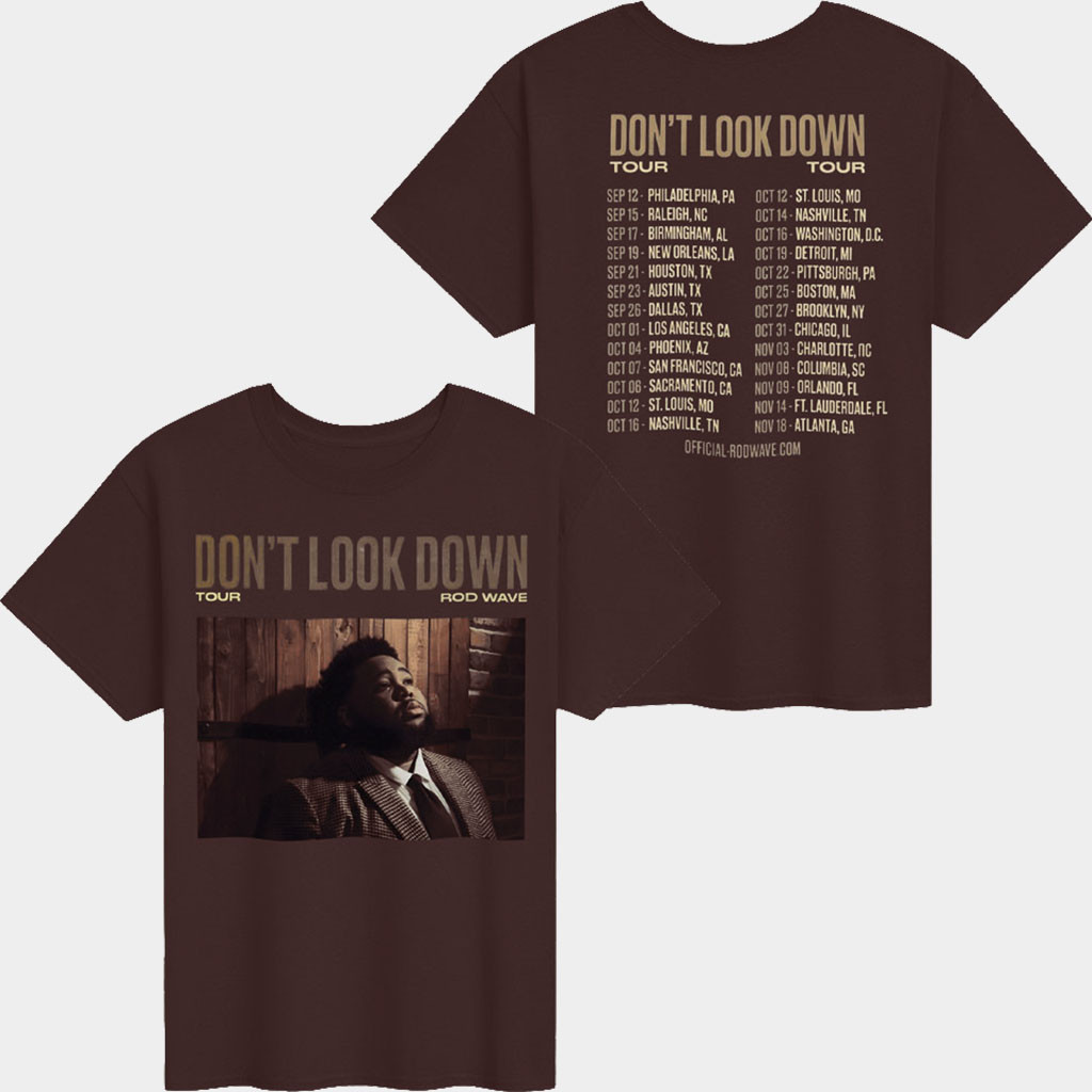 Rod Wave Merch 2026 Don't Look Down Tour T-Shirt Rod Wave Tour Merch Gift For Rap Fans